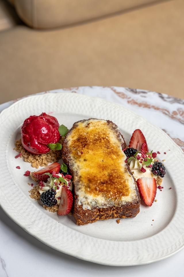 Pistachio Brûlée French Toast